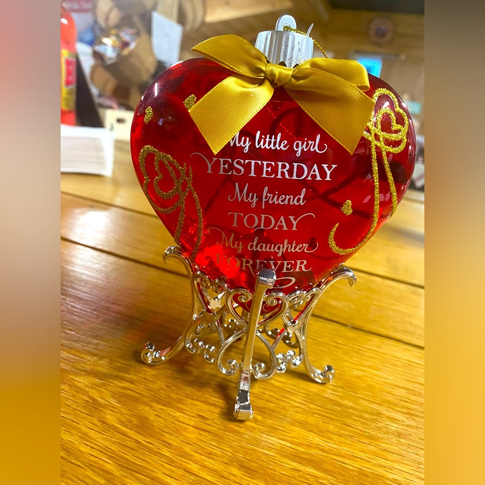 The Danbury Mint Glass Ornament (Present for Daughter)
